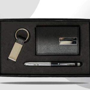 <b>Pokebond Gift set </b> With Leatherette Card case multi-functional metal pen & keychain