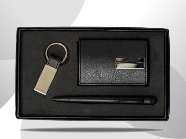<b>Poket Cardcase set </b>   With slim Leatherette Card case, Stylet pen & keychain