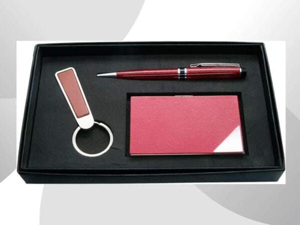 <b>3pc Corporate Set</b><br> With  business card case, keychain and metal pen