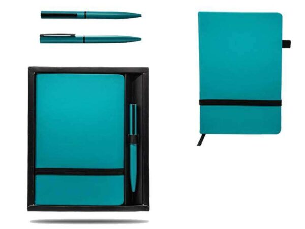 <b>Notebook Gift Set</b>  A5 notebook with a matching pen - Image 2