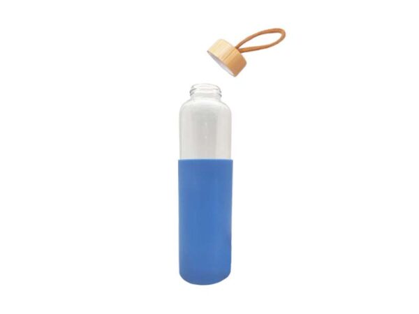 <b>Cristem- Blue</b> (750ml) ♻️<br>Eco-friendly borosilicate glass bottle - Image 2