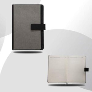<b>Furore - Grey & Black</b>A5 hard cover notebook