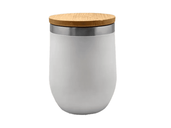 <b>B-URT</b> Stainless steel double wall cup with bamboo lid - Image 5