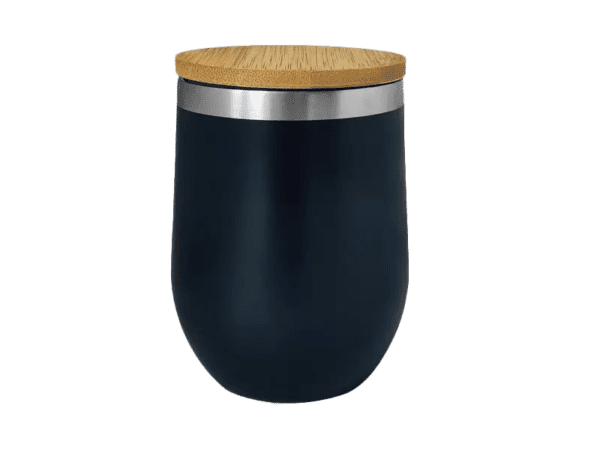 <b>B-URT</b> Stainless steel double wall cup with bamboo lid - Image 7