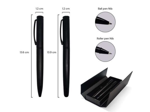 <b>Barok - Metal Penset</b> A roller pen with matching ball pen - Image 2