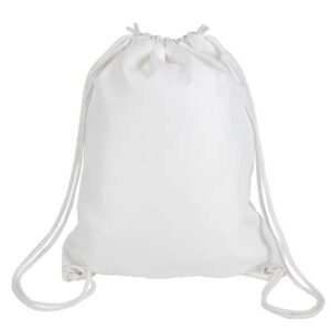 <b>Drawstring bag </b> - White <br> Lightweight