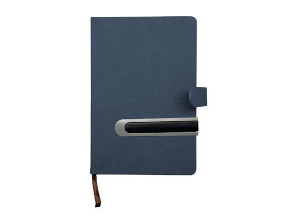 <b>Baino</b> - A5 Thick Notebook with Sliding Slot for Pen - Image 5