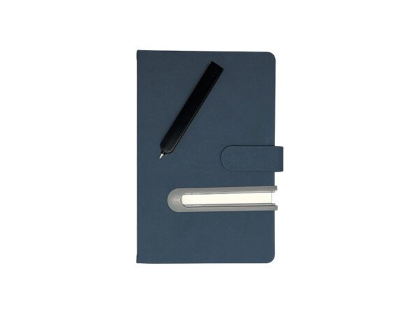 <b>Baino</b> - A5 Thick Notebook with Sliding Slot for Pen - Image 6