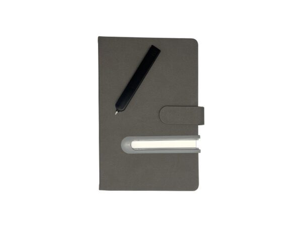 <b>Baino</b> - A5 Thick Notebook with Sliding Slot for Pen - Image 8