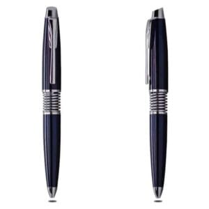<b>Bloogayle - Blue</b> <br>  Ball point pen with silver trimmings