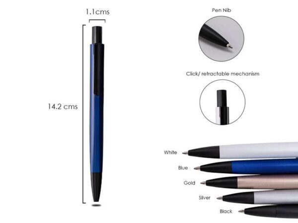 <b>Prisma - Blue</b> <br> Triangle body ball point metal pen - Image 2