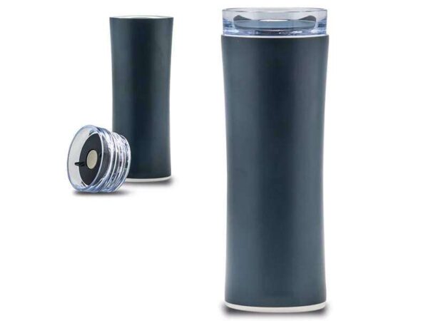 <b>Rotour - Blue</b> (450 ml)Double walled stainless steel bottle - Image 2