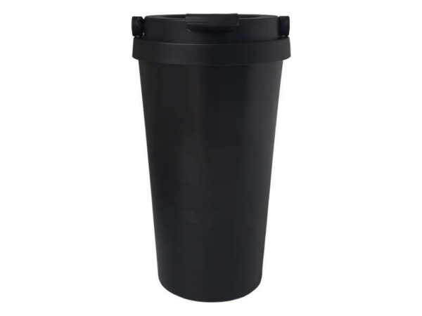 <b>Timcof - Black</b> (500ml) Double wall stainless Steel Coffee Mug - Image 2