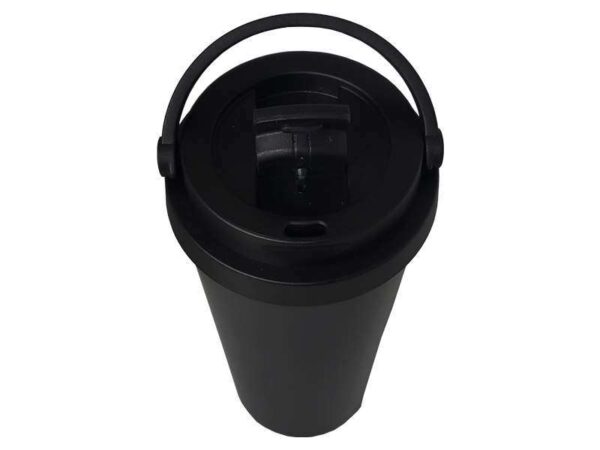 <b>Timcof - Black</b> (500ml) Double wall stainless Steel Coffee Mug - Image 3