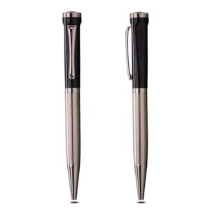 <b>Cavalier</b> Etched-body silver twist-action pen