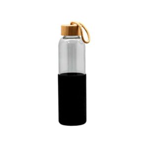 <b>Cristem- Black</b> (550ml) ♻️<br>Eco-friendly borosilicate glass bottle
