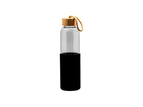 <b>Cristem- Black</b> (550ml) ♻️<br>Eco-friendly borosilicate glass bottle