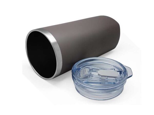 <b>Sqrambler - Grey </b>(630ml) <br>Stainless steel tumbler with straw - Image 3