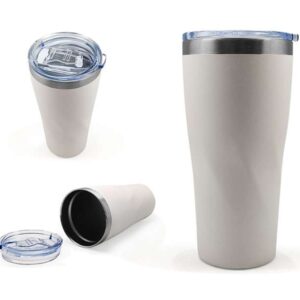 <b>Wrambler - White </b>(500ml) <br>Double walled stainless steel thermal mug