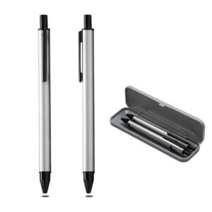 <b>Duo pen set</b> <br>Set of silver ball pen and mechanical pencil