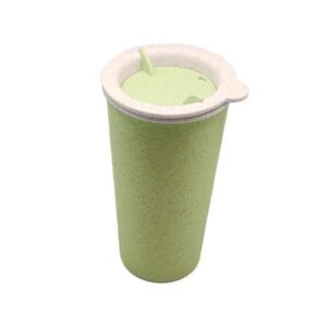 <b>Eco Husk -Green </b> (400ml) ♻️ Biodegradable Wheat fibre cup