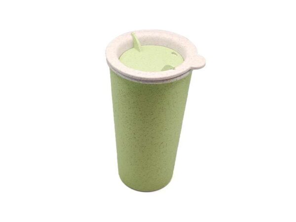 <b>Eco Husk -Green </b> (400ml) ♻️ Biodegradable Wheat fibre cup