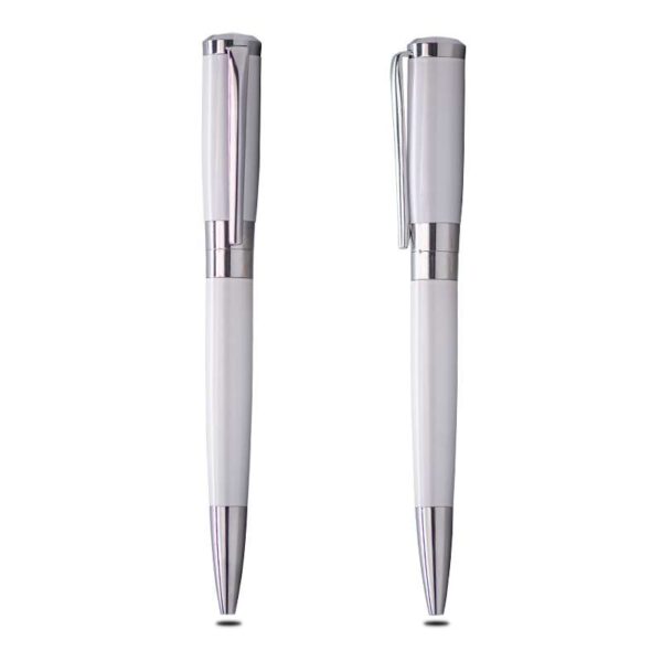 <b>Foreman - Black</b> Classy lacquered black body ballpoint pen - Image 2
