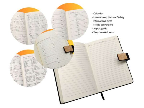 <b>Furore - Black</b>A5 hard cover notebook - Image 5
