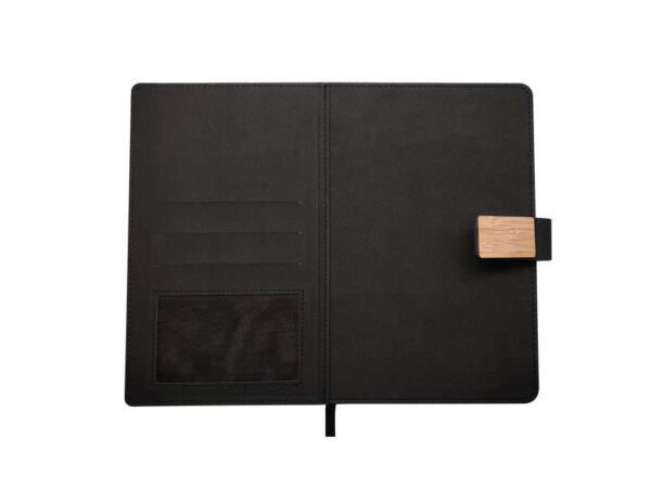 <b>Furore - Black</b>A5 hard cover notebook - Image 3