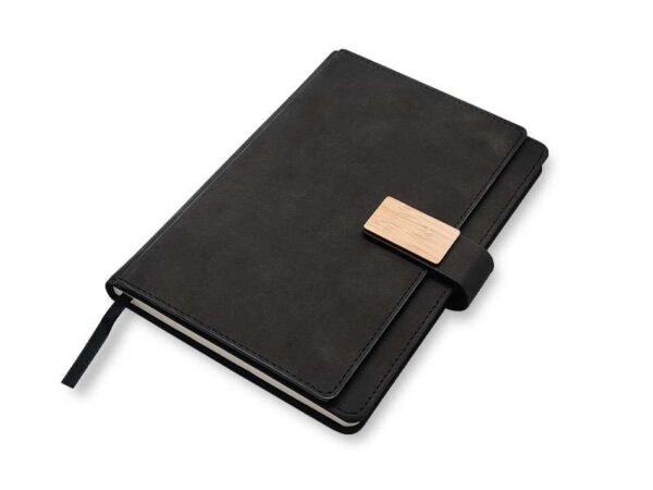 <b>Furore - Black</b>A5 hard cover notebook - Image 4