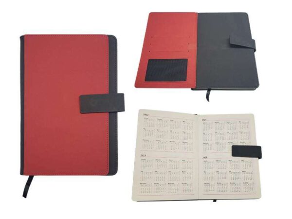 <b>Furore - Red & Black</b>A5 hard cover notebook
