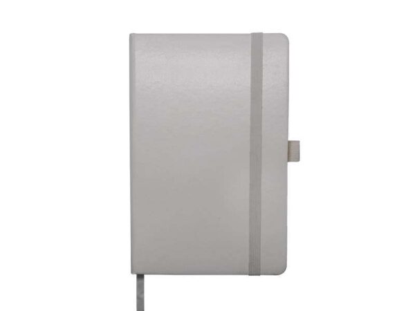 <b>Glaze - White</b> <br>Leatherette A5 notebook