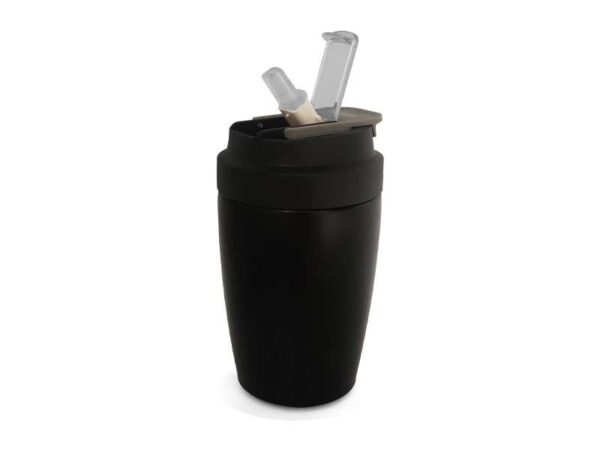 <b>Igbo - Black</b> (350ml) Stainless steel tumbler