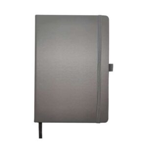 <b>INexmatt - Grey </b> A5 leatherette notebook