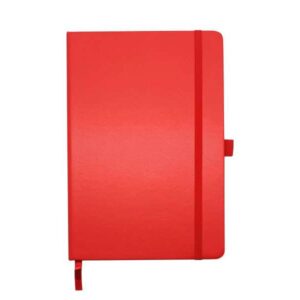 <b>INexmatt - Red </b> A5 leatherette notebook