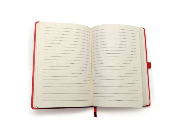 <b>INexmatt - Red </b> A5 leatherette notebook - Image 2