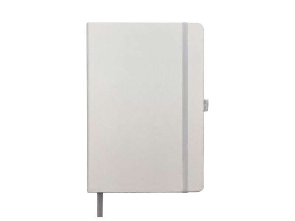 <b>INexmatt - White </b> A5 leatherette notebook