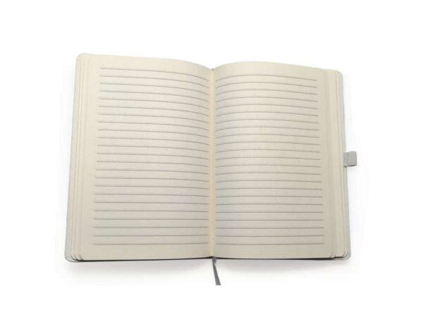 <b>INexmatt - White </b> A5 leatherette notebook - Image 2