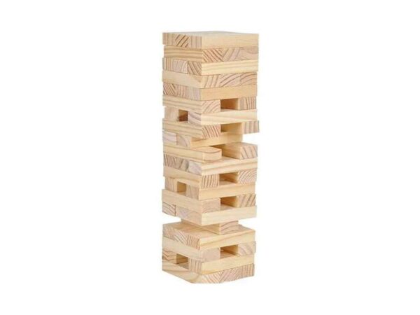 <b>Jenga ♻️</b><br>Wooden toppling tower