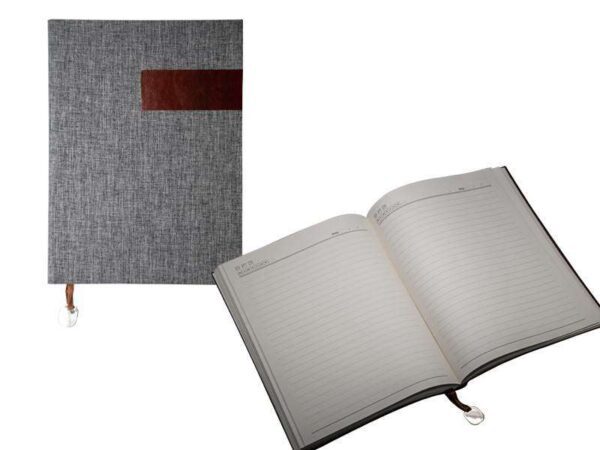 <b>Canva - Light Grey </b> A4 Notebook - Image 2