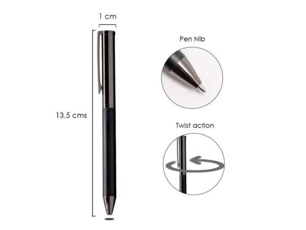 <b>Bullet</b> Chrome finish metal ballpoint pen - Image 2