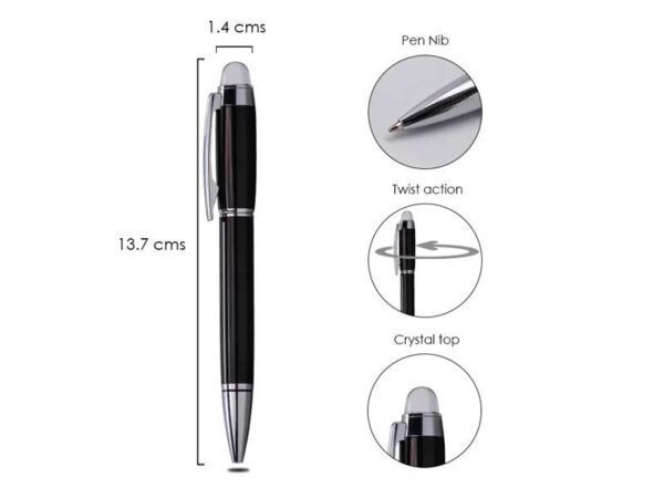 <b>Montenegro</b>Steel nibbed ballpoint metal pen - Image 2