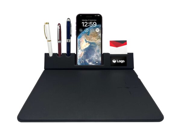 <b>Chuvo:</b> Mousepad with Wireless Charging with Light Up Logo