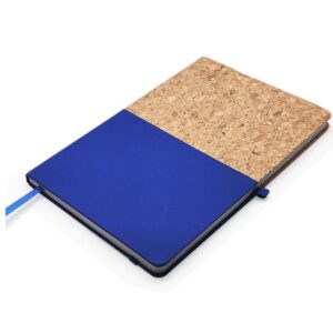 <b>Natuco - Blue</b> <br>Cork textured A5 Notebook