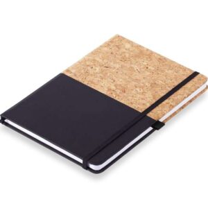 <b>Natuco - Black</b> <br>Cork textured A5 Notebook