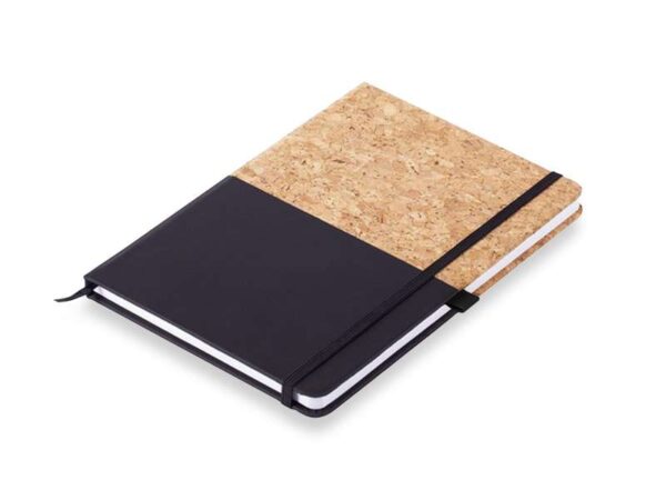 <b>Natuco - Black</b> <br>Cork textured A5 Notebook