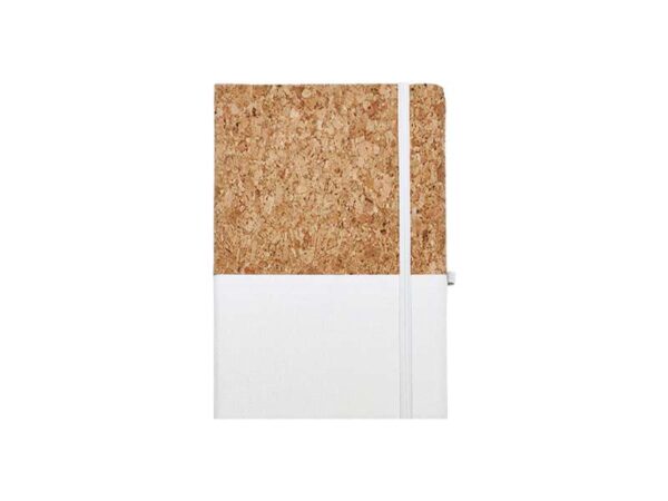 <b>Natuco - White</b> <br>Cork textured A5 Notebook - Image 2