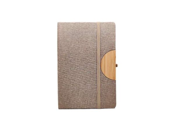 <b>Caro - Beige </b> <br> A5 Notebook with phone holder