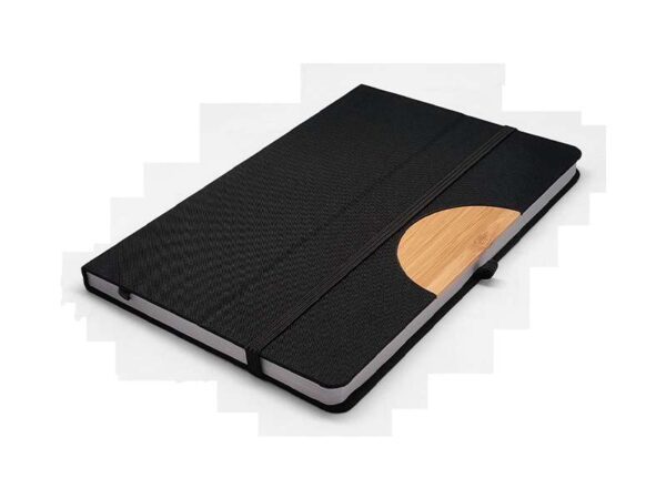 <b>Caro - Black</b> <br>A5 Notebook with phone holder - Image 3