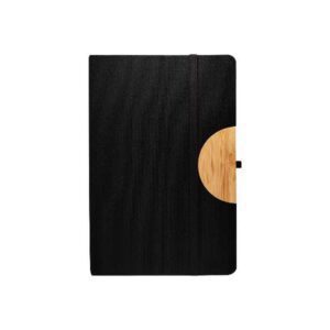 <b>Caro - Black</b> <br>A5 Notebook with phone holder